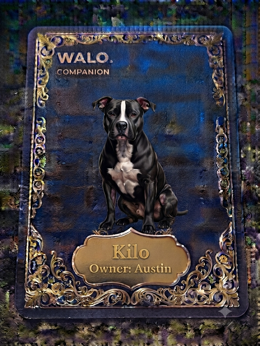 Dog pet card option
