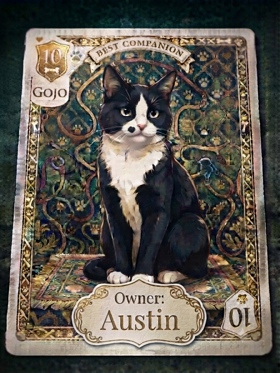 Royal pet card option